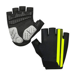 Guantes de Ciclismo Ligeros Negros Transpirables Acolchados para Carretera y Grava Antideslizantes en la Palma Largos - Product Image 1