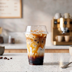 Quang Quan Disposable Transparent Single Wall PP <b>Cups</b> 12oz-24oz for Hot/Cold Beverages (Milk Tea Coffee Juice) - Product Image 1