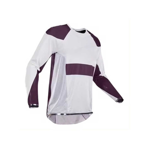 Haut de sport unisexe à manches longues, séchage rapide, polyester/nylon, haute visibilité, toutes saisons, pour motocross - Product Image 1