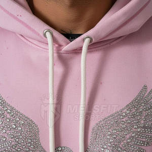 Sudaderas con Capucha para Hombre, Lavado Ácido, con Pedrería, Estilo Urbano, Moda Casual de Invierno, Manga Larga, Cómodas para Uso Diario - Product Image 5