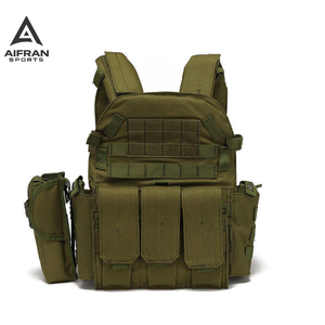 Chaleco Deportivo Multifuncional Aifran para Exteriores, Chaleco Utilitario de Poliéster Combinado con Cierre de Cremallera y Marco Ajustable - Product Image 1