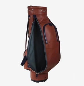 Vintage Large Capacity Genuine Leather Polo <b>Golf</b> Bags Zippered Carrying Strap Embroidery Printing Logo <b>Golf</b> Polo Leather Bags - Product Image 4