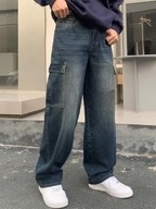 Premium Designer Branded Men's Casual Jeans Summer Spring Wide Leg Eco-Friendly Loose Fit Cotton Denim - Product Image 2