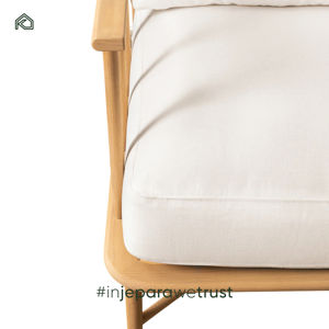 Ensemble de chaises longues modulaires en teck Sungkai et bois d'acajou pour l'extérieur, canapé et chaise de jardin au design moderne - Arya - Product Image 6