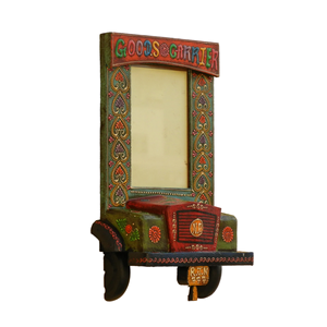 Handmade Wooden <b>Photo</b> <b>Frame</b> Creative Truck Wall Hanging Picture <b>Frame</b> Home Decor Gifting with Hand Painted Design - Product Image 2
