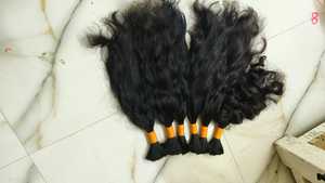JERRY EXPORTS 100% Pur Non Transformé Brut Vierge Remy Extension de Cheveux Indiens Naturels Ondulés Profonds à Brins Individuels Doublement Tissés à la Machine - Product Image 4