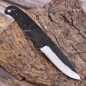 Cuchillo de Supervivencia y Caza UA Supplies, Profesional, Forjado a Mano, Acero al Carbono 1095, Completamente Pulido, Punta Caída, para Camping, con Mango de Madera - Product Image 2