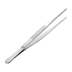 Pince de cuisine professionnelle à pointe incurvée, haute précision, pour la présentation des aliments, en acier inoxydable, outil de chef personnalisé - Product Image 2