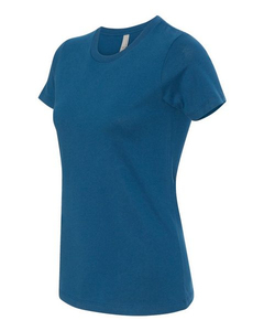 Camiseta de Manga Corta con Cuello Redondo de Color Sólido 100% de Alta Calidad para Mujer, Camiseta de Algodón Lisa para Mujer, Camiseta Informal para Mujer - Product Image 6