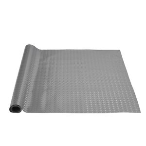 Tappetino da Garage in PVC argento da 4,9x9,2 piedi antiscivolo con struttura diamantata per auto rimorchi auto fai da te copertura 45 piedi quadrati - Product Image 1