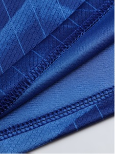 Maillots et ensembles d'uniformes de football respirants pour hommes, séchage rapide, coupe classique, manches courtes, impression de logo vierge sur le devant - Product Image 2