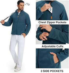 Veste softshell pour homme, qualité professionnelle, fermeture éclair intégrale, veste d'extérieur en sherpa, couleur vert pétrole - Coupe ajustée de précision - Product Image 6