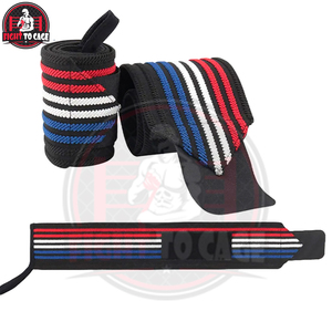 Muñequeras Deportivas de Algodón de Alta Densidad, Calidad Premium, Ajustables, con Rayas, Resistentes, para Levantamiento de Pesas, para Adultos - Product Image 2