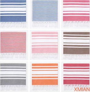 Serviette de bain turque de qualité supérieure 100% coton, style bambou, douce, légère, très absorbante, séchage rapide, pour hôtel, spa, plage - Product Image 6