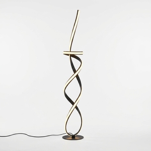 Handcrafted Gold Metal Shade Nordic Floor Lamp Modern Artistic Vertical Tube Standing <b>Light</b> App Touch <b>Sensor</b> Control Wedding - Product Image 1