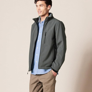 Wholesale Price Canvas Casual Softshell Jacket <b>Thermal</b> Fleece Lined Outdoor Water Resistant Windproof Low MOQ Softshell Jackets - Product Image 2