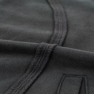 Sweat-shirt à capuche surdimensionné pour homme, couleur unie, coton, molleton français, vêtements décontractés pour l'automne - Product Image 5