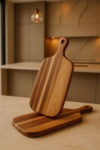 Tabla de Cortar de Madera de Acacia Premium Ecológica para Uso Diario, Duradera, para Servir Pan y Alimentos, Ideal para Fiestas - Product Image 5