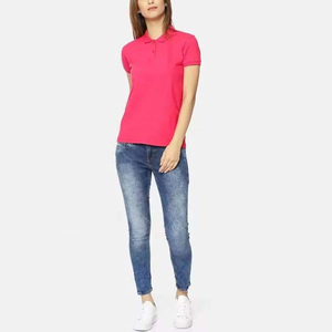 Camisetas Polo para Mujer al Por Mayor a Precio Económico, con Logotipo Personalizado OEM, Camiseta Polo de Algodón de Manga Corta con Bordado, Ropa para Mujer - Product Image 4