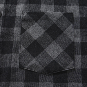 Chemise en flanelle grise et noire, dernière tendance, sans manches, coupe ajustée, décontractée, en coton respirant, à carreaux, pour hommes - Product Image 4