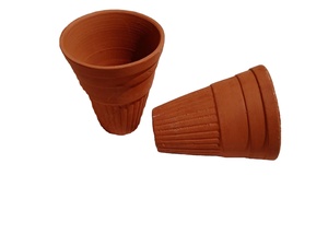 Taza de terracota moderna ecológica para té y bebidas taza de terracota vintage Taza de terracota Taza de arcilla cruda - Product Image 3