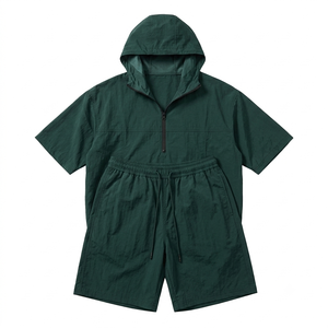 Conjunto Cortavientos Transpirable de Primera Calidad para Exteriores, Chaqueta y Pantalones Impermeables Ligeros, Unisex, para Correr, Senderismo y Deportes - Product Image 1