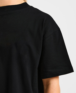 Camiseta de Manga Corta con Cuello Redondo Extra Grande para Mujer, Talla XL, Color Negro, Corte Holgado, Color Sólido, 100% Algodón Jersey, Transpirable, para Todas las Temporadas - Product Image 4