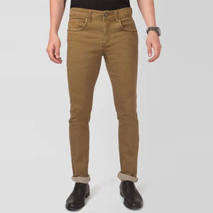 Jean Homme Léger et Tendance de Haute Qualité avec Logo Personnalisé Imprimé 2026 Coupe Slim Droite 100% Coton - Product Image 1