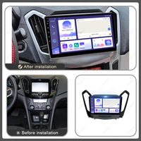 Vente directe d'usine 9 pouces cadre Audio de voiture panneau de Navigation GPS cadre en plastique DVD de voiture pour 2015-2018 CHERY ARRIZO 5/7