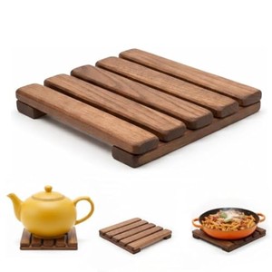 Sous-plats en bois d'acacia |   Vente en gros |   Design minimaliste artisanal |   Aqudus Saleem |   Écologique |   Cuillère à couvercle |   Usage domestique | - Product Image 1