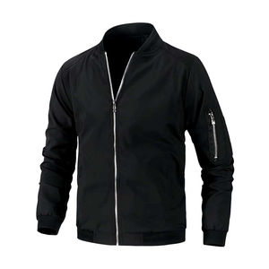 High Quality Custom Plus Size Men's Winter Stand <b>Collar</b> Bomber <b>Jacket</b> Quick Dry & Breathable Oem Service Made In Pakistan - Product Image 1