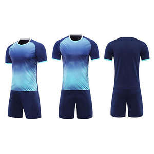 Camisetas de Fútbol Unisex para Adultos de Alta Calidad, Transpirables, de Secado Rápido, Manga Corta, Color Degradado Personalizado, Conjuntos de Uniformes de Poliéster - Product Image 4