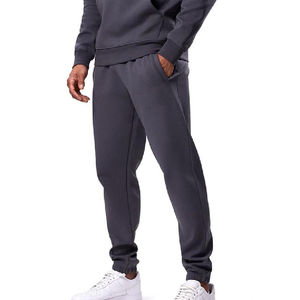 2026 Survêtement unisexe personnalisé d'hiver en molleton épais, style pull, décontracté, avec taille élastique, patchs effet vieilli et délavage acide - Product Image 2