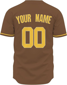Custom Baseball Jersey Stitched/Printed Personalized Button <b>Down</b> Shirts Sports Uniform for Men Women Youth Customize OEM - Product Image 2