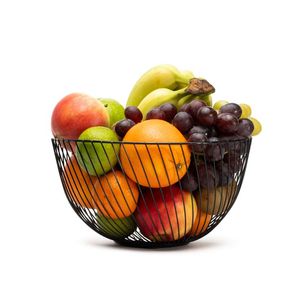 Panier à pain en fer noir au design ironique, idéal pour la décoration de table, avec plusieurs compartiments de rangement, pour comptoir de cuisine et rangement domestique - Product Image 3