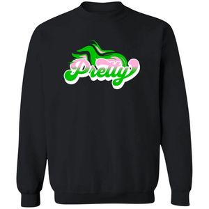 <b>Black</b> Crew Neck Pullover Sweatshirt <b>Long</b> <b>Sleeve</b> Graphic Print <b>Top</b> Ribbed Cuffs Hem Casual Fashion Apparel Comfortable - Product Image 1