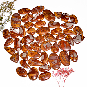 พลอยนอรีน่าแจสเปอร์ธรรมชาติคุณภาพสูง รูปทรงคาโบชองหลากหลายขนาด สำหรับทำเครื่องประดับ AMAN GEMS JEWELLERY ผู้จัดจำหน่ายอิสระ - Product Image 2