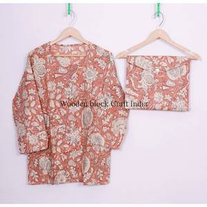 Conjunto de Pijama Elegante de 3 Piezas con Estampado Floral para Mujer, Cuello Redondo, Manga Larga, Cintura Elástica, Ropa de Dormir para Verano - Product Image 3