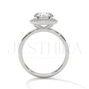 Elegant Design 14k Rose Gold Engagement <b>Ring</b> Classic <b>Proposal</b> <b>Ring</b> With Round Cut Moissanite Diamond Wedding Jewelry Gift - Product Image 5