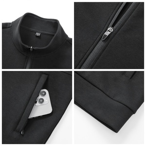 Wholesale Custom Brand Solid Training Set <b>Zipper</b> <b>Jacket</b> Gym Pant Blank Sweatsuit Jogging Sportswear Men Tracksuits for Men - Product Image 6