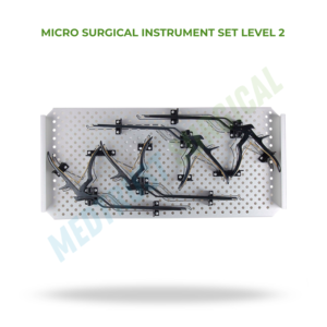 Ensemble d'instruments microchirurgicaux de niveau 2, taille standard, kit d'instruments chirurgicaux pour la neurochirurgie - Product Image 2