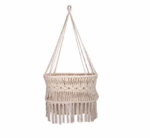 Handmade Cotton Cord Baby Cradle Hanging Bassinet Macrame Infant <b>Swing</b> Seat for <b>Nursery</b> Patio - Product Image 1