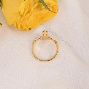 Anillo de Tanzanita Natural Rara con Plata de Ley 925 y Oro Sólido, Joyería Fina, Proveedor Mayorista OEM ODM - Product Image 5