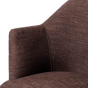 Sillón Moderno Tapizado en Color Marrón con Base Giratoria y Detalle de Flecos - Product Image 5