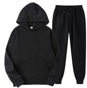 AMS SPORTS INTL Conjunto de Sudadera con Capucha y Pantalones Deportivos para Hombre, Color Morado, Casual, de Felpa, Tejido, Invierno, Estampado, Cintura con Cordón, 100% Algodón - Product Image 4