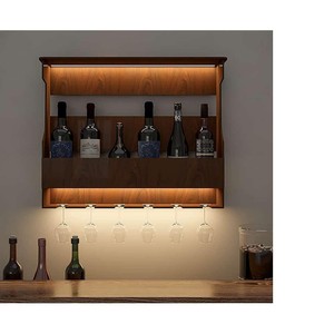 Walnut Wood Luxury 20-Bottle Wine Cabinet - Handcrafted Wholesale Storage - Product Image 1
