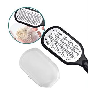 Lima de acero inoxidable para pies, removedor de callos con recogedor de piel, 1 unidad, herramienta de pedicura para talones ásperos, mango ergonómico, pies suaves - Product Image 6