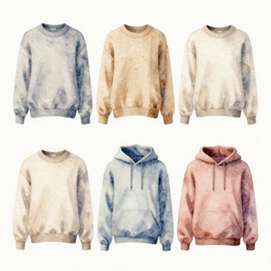Ensemble sweat-shirt et hoodie en coton tricoté imprimé, vêtements décontractés personnalisés - Product Image 4