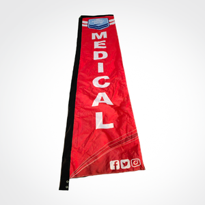 Bandera Rectangular de Poliéster para Exteriores con Diseño de Diamante Azul Marino, Impresión Digital, Duradera, Promocional, con Asta de Aluminio - Product Image 2