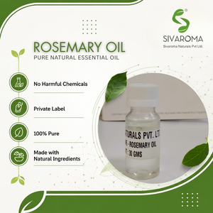 Huile de romarin de qualité supérieure pour les soins cosmétiques personnels, les parfums, les soins capillaires et les applications de fabrication de formulations professionnelles - Product Image 1